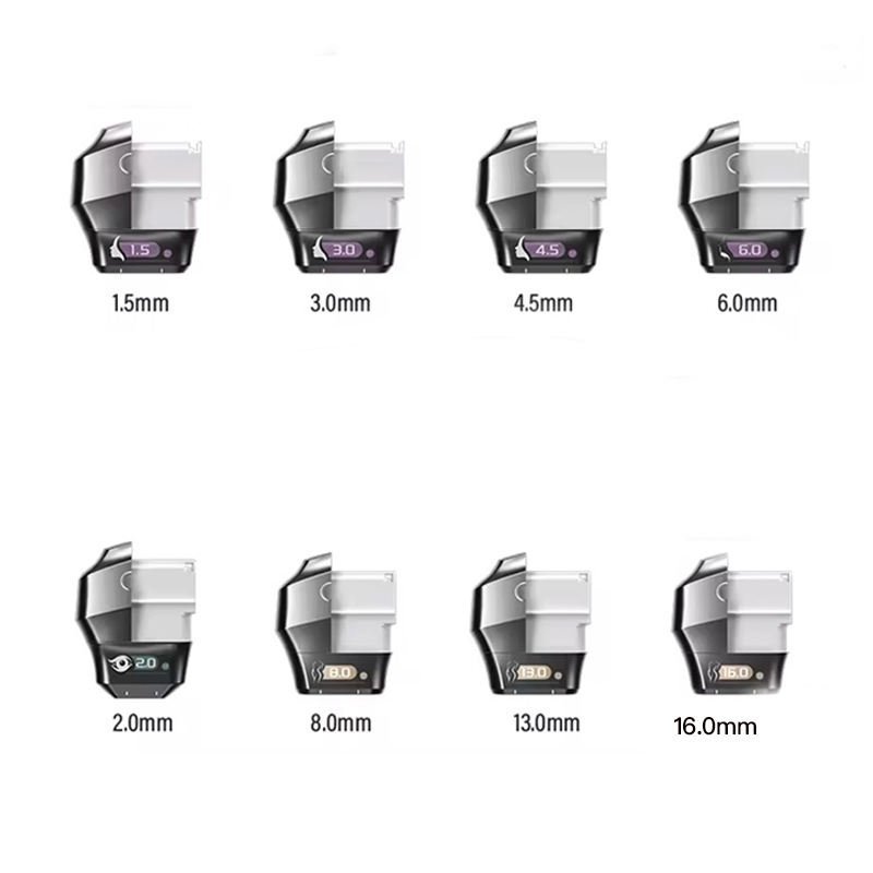 12D Max HIFU Cartridge Full Set - All 8 Depths